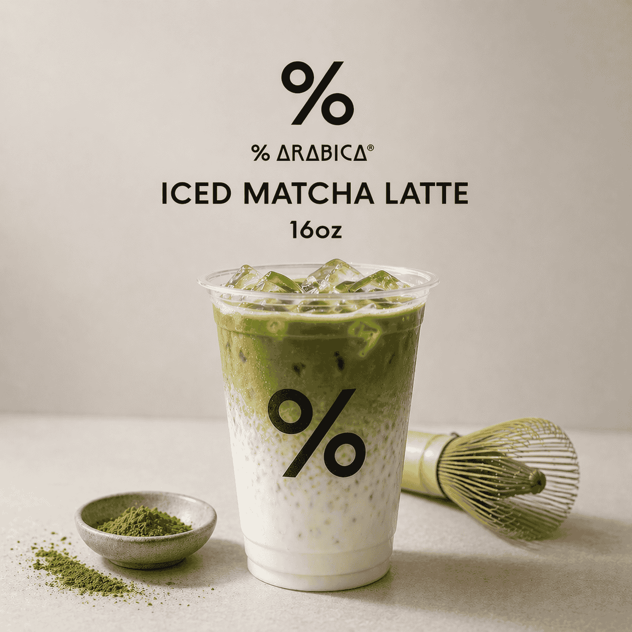 % Arabica Iced Matcha Latte